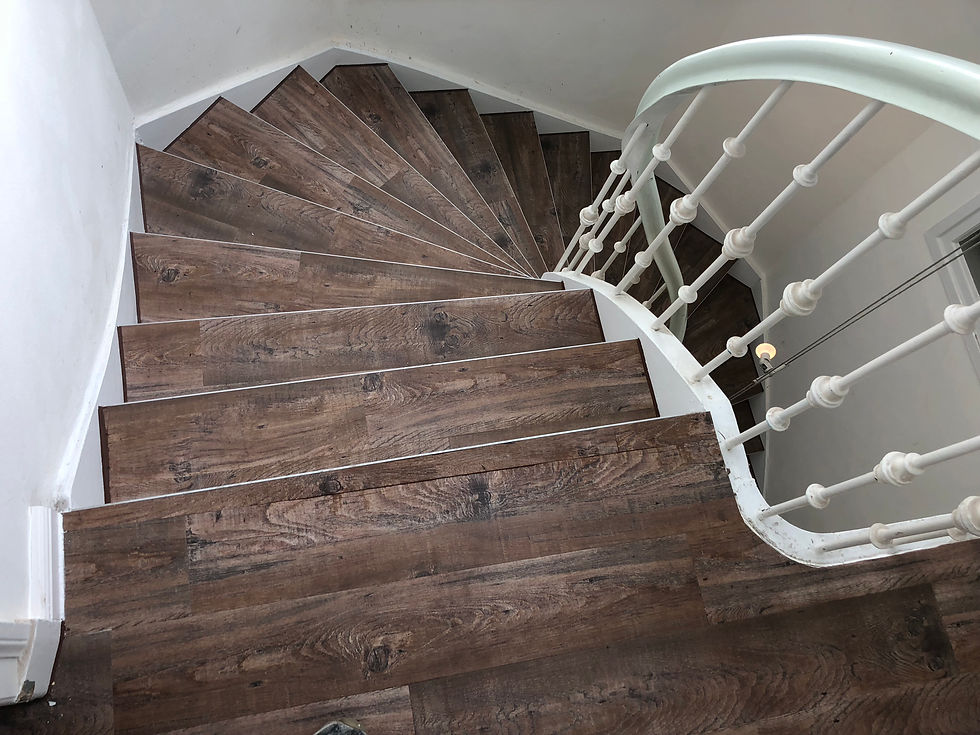 Vinyl Verlegung - Treppe
