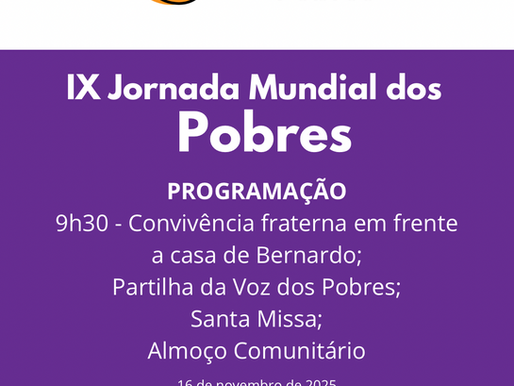 Diocese de Propriá celebra a 9ª Jornada Mundial dos Pobres