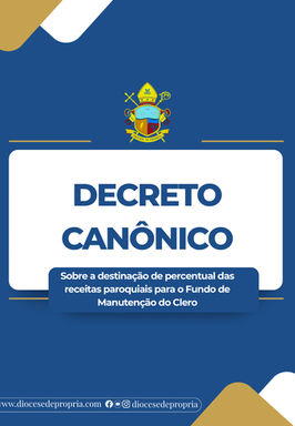 Diocese de Propriá estabelece novo Decreto sobre a sustentação do Clero