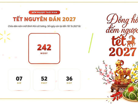 Công Cụ Đếm Ngược Tết 2027 - Xuân Đinh Mùi