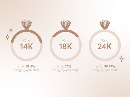 Thông tin giá 1 chỉ vàng 24K, 18K, 14K bao nhiêu trên thị trường