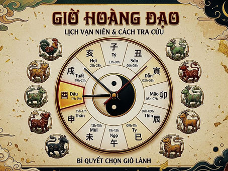 Giờ Hoàng Đạo hằng ngày được xác định dựa trên cơ sở nào?