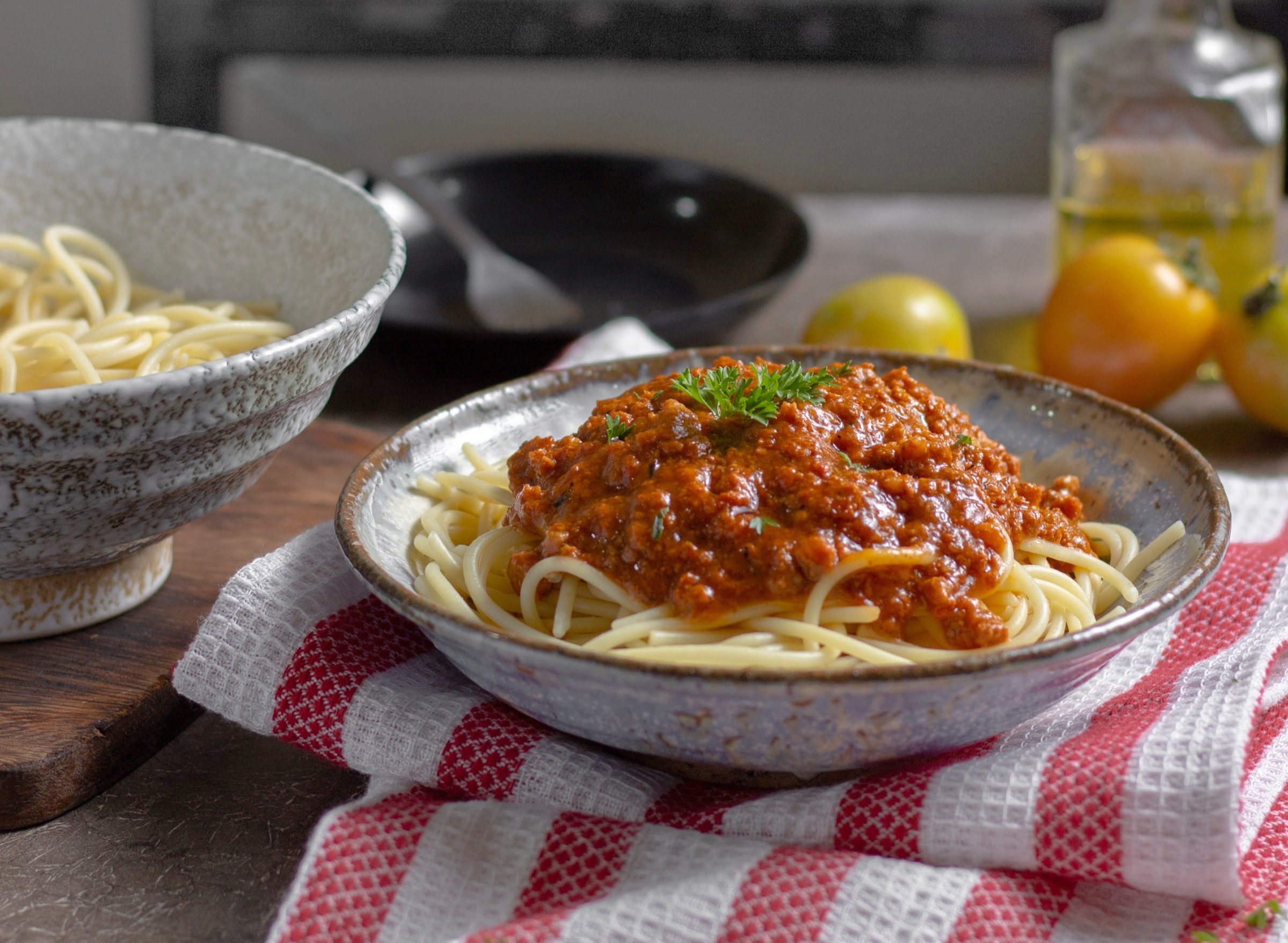 Arranged Food and Objects