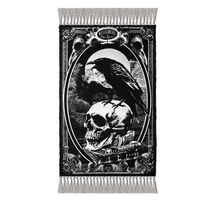 Alchemy Gothic Poe's Raven Rug