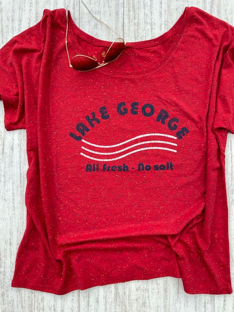 copy of All Fresh No Salt Red Speckled Slouchy Tee