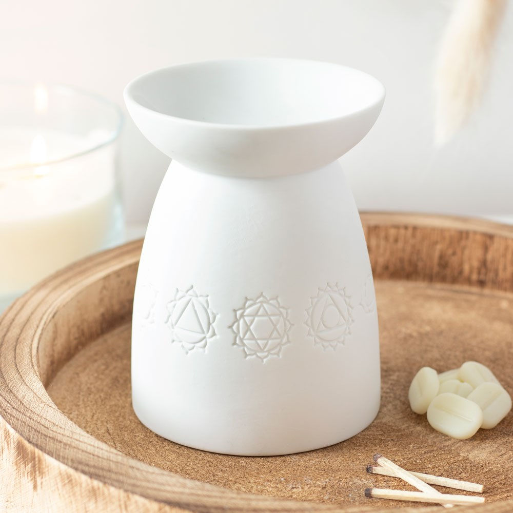 White Chakra Oil Burner