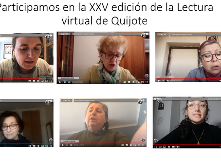 Hemos leído el Quijote en la Lectura Virtual  del Círculo de Bellas Artes, lectura inclusiva!!!!!