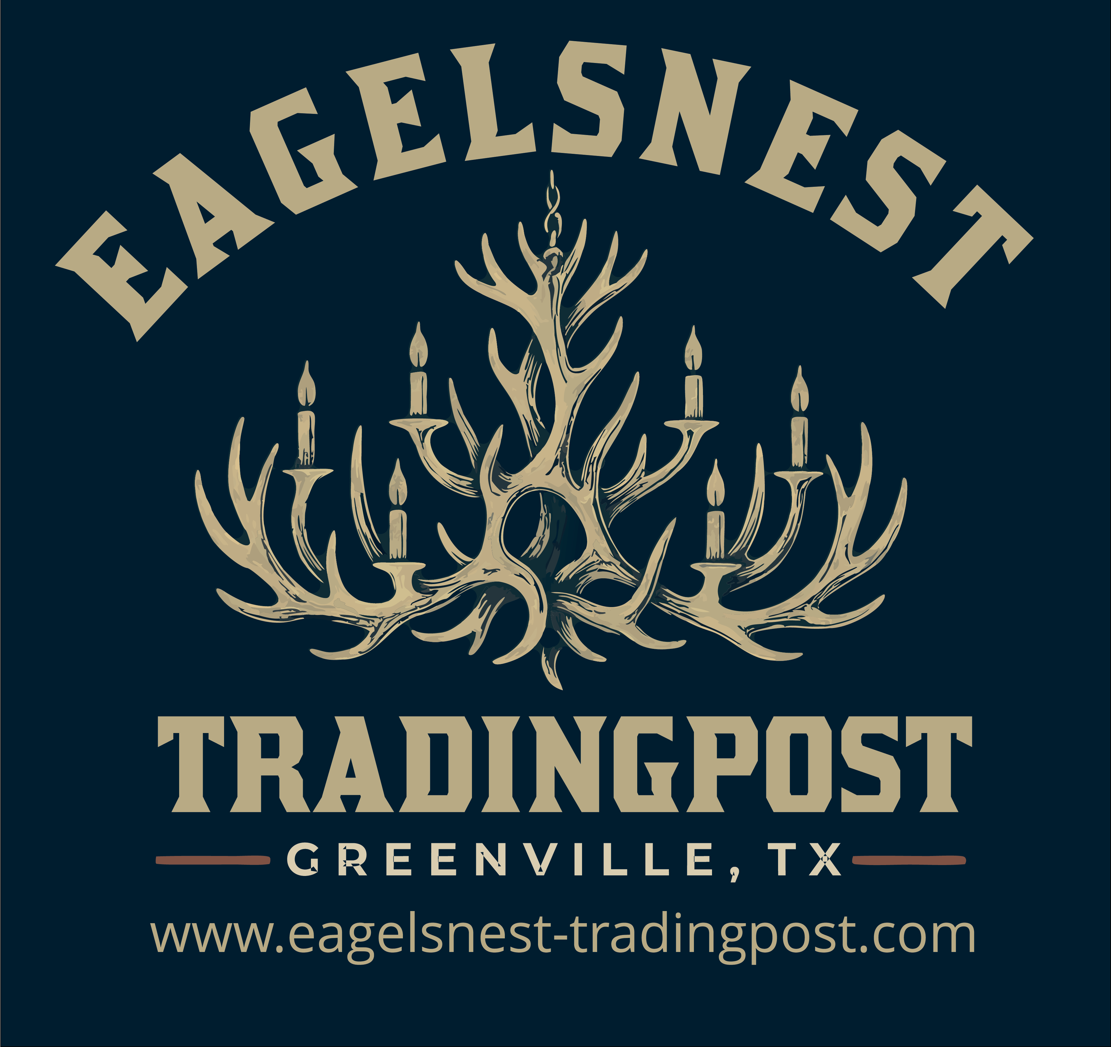 Dark Blue Eagelsnest Tradingpost Logo