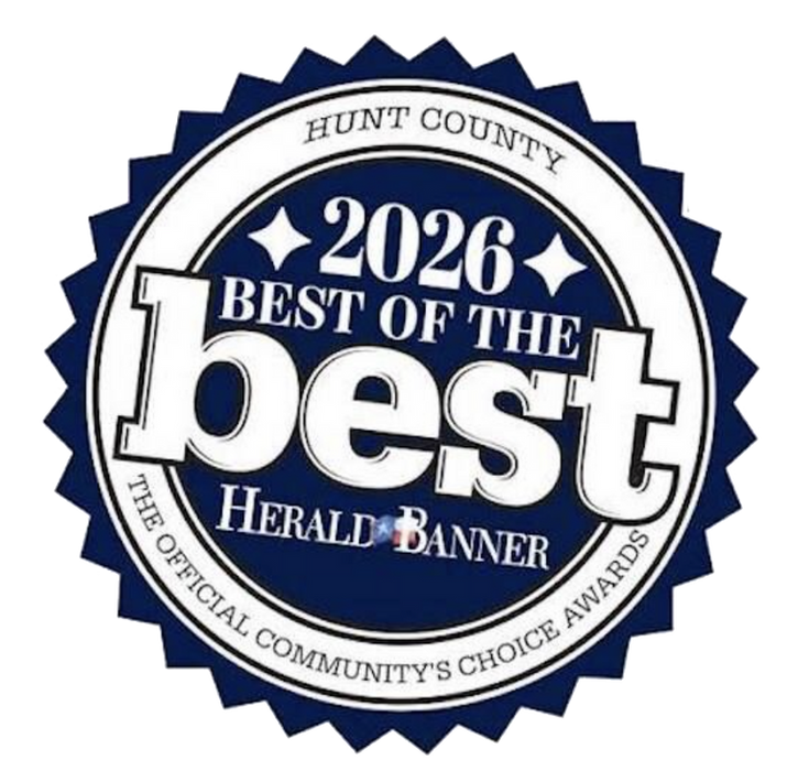 2026 Hunt County Best of the Best Award Herald Banner