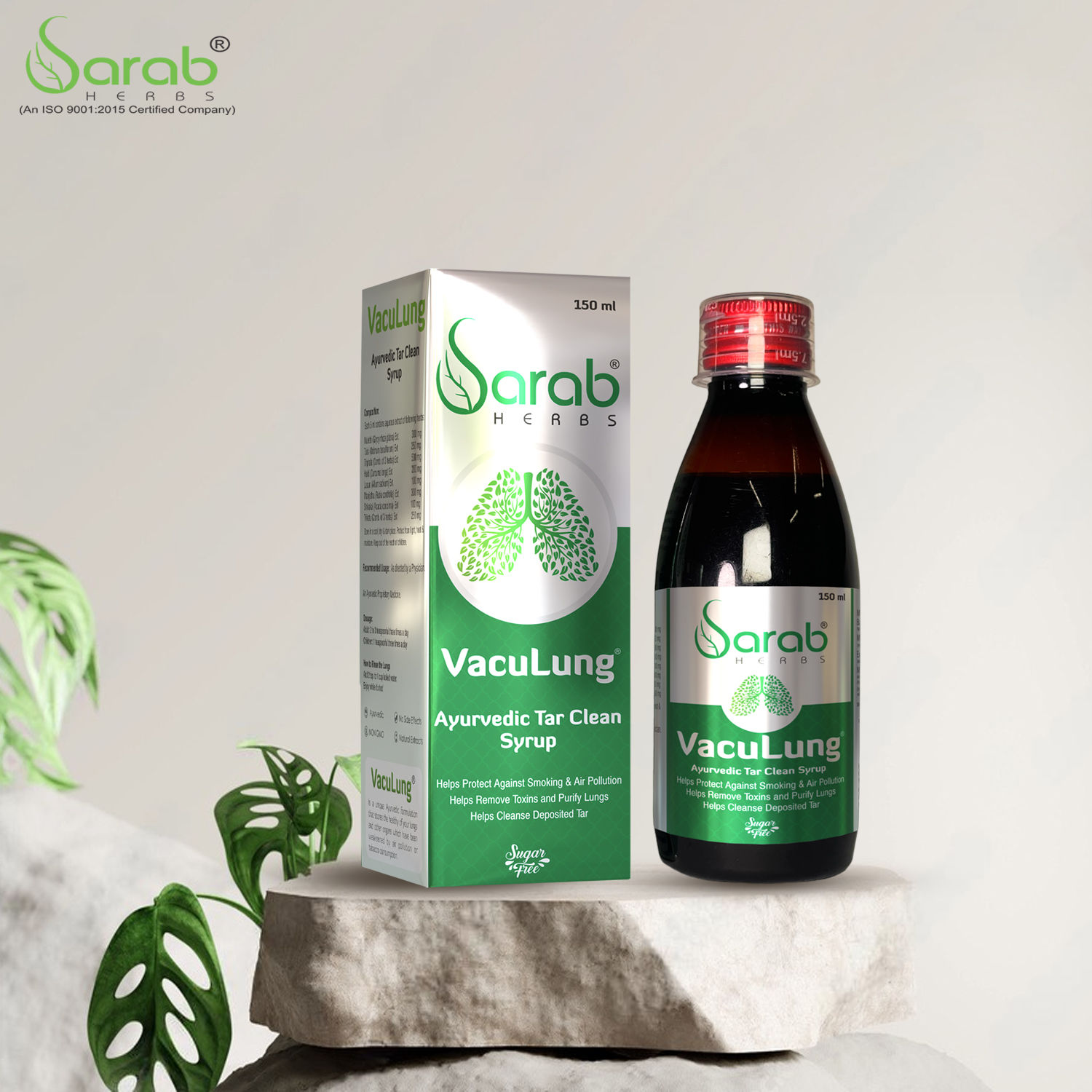 VacuLung® – Ayurvedic Lungs Detox Syrup / Tar Detox for Smokers