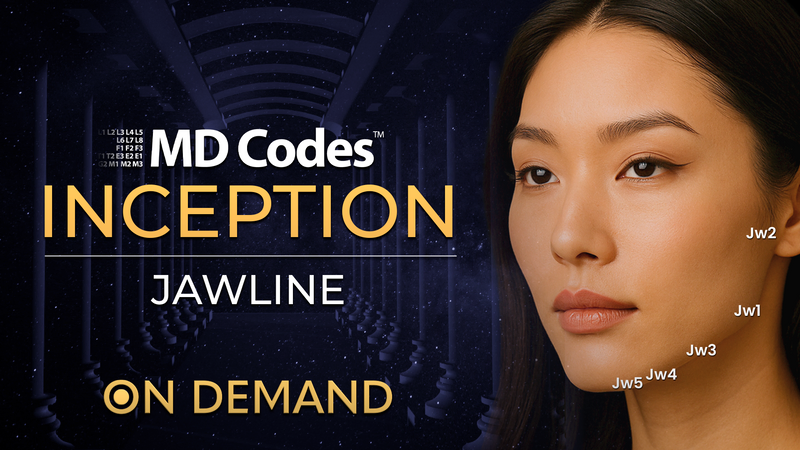 Woman with MD Codes Inception Jawline - ON DEMAND