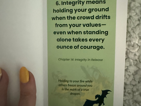 💚🔥🐉 Integrity isn’t tested when things are easy.