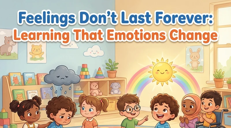 Preschool children learning through music and play during the “Use Your Words” lesson, designed to s