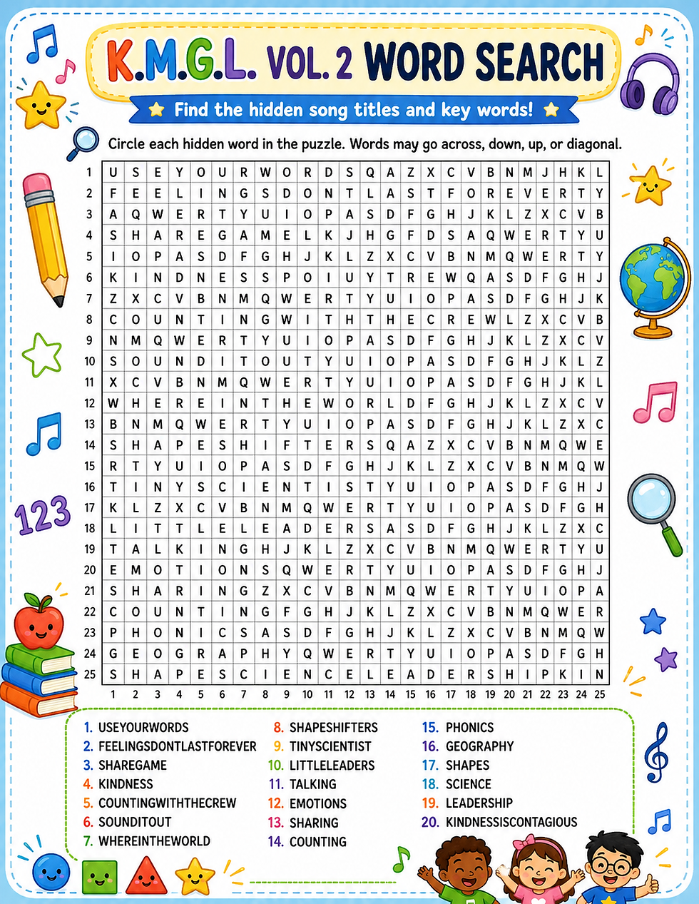 Thumbnail: Kids Music Grownups Love Vol.2 - Coloring & Activity Workbook