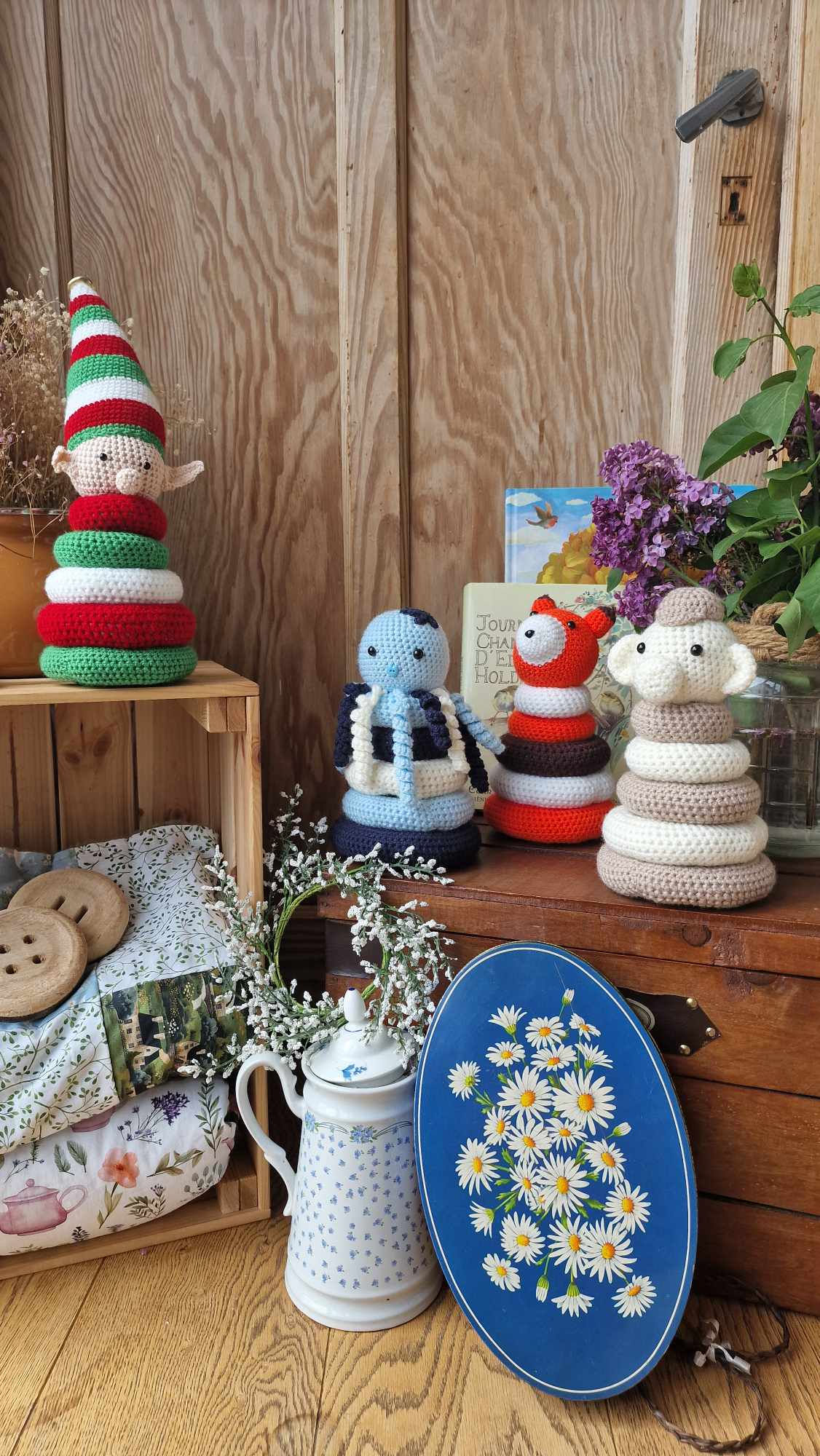 Les anneaux animaux à empiler