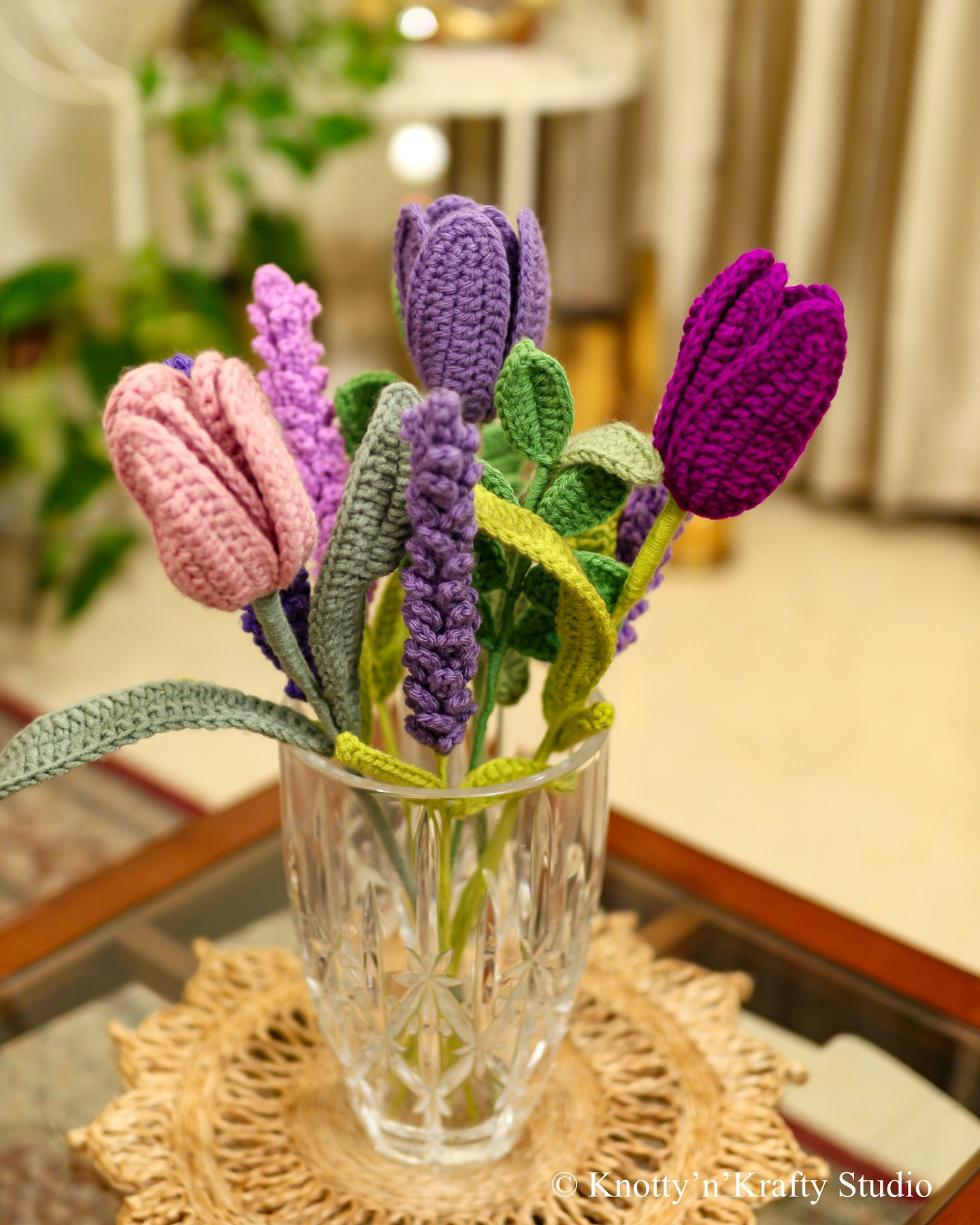 Lavenders and Tulips Bouquet (9 Stems)