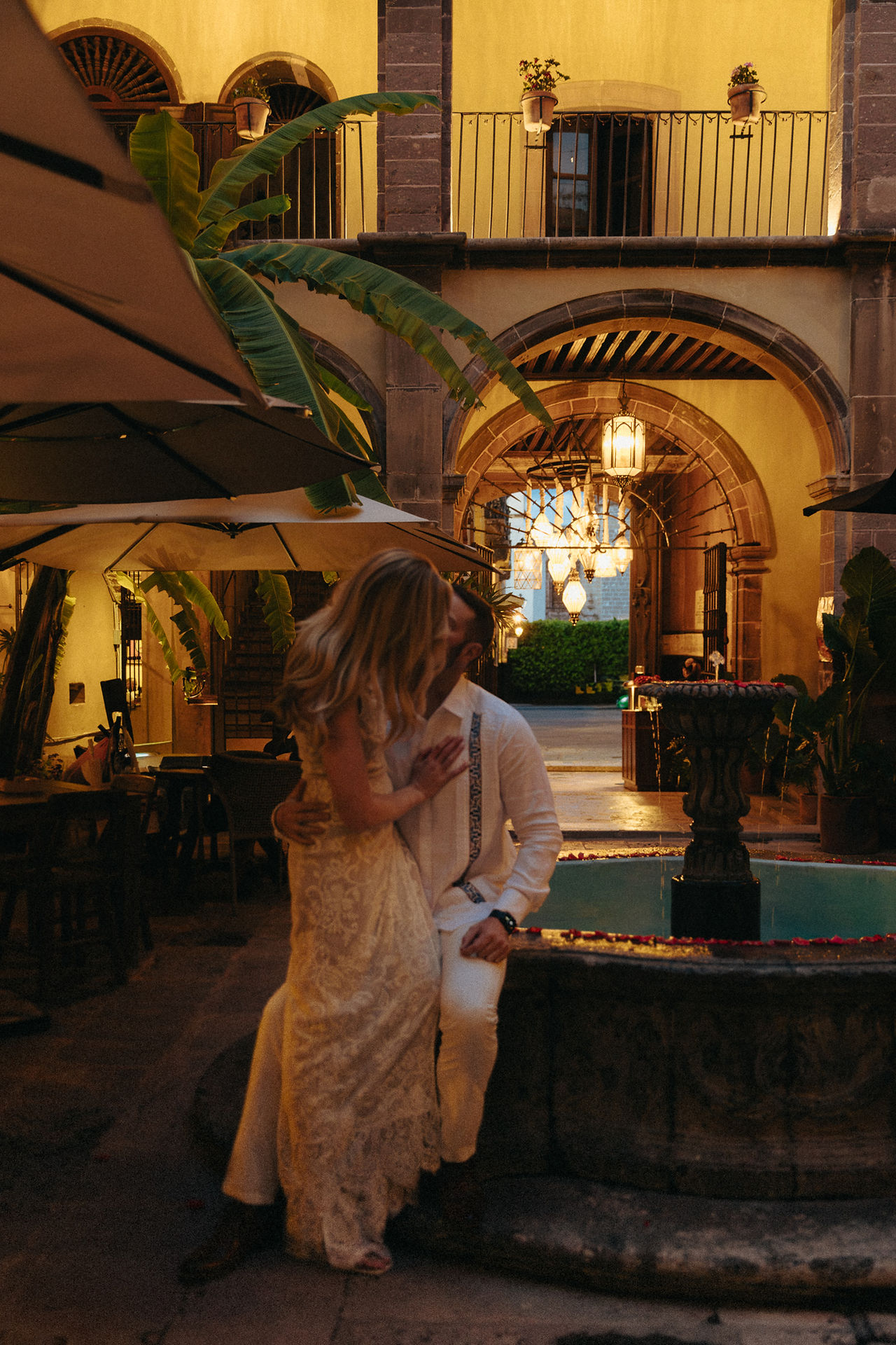 San Miguel De allende engagement photos at an hacienda