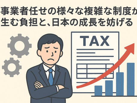 事業者任せの複雑な制度が生む負担と、日本の成長を妨げる現実2025年12月11日
