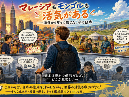 マレーシアもモンゴルも活気がある──海外から戻って感じた、今の日本
