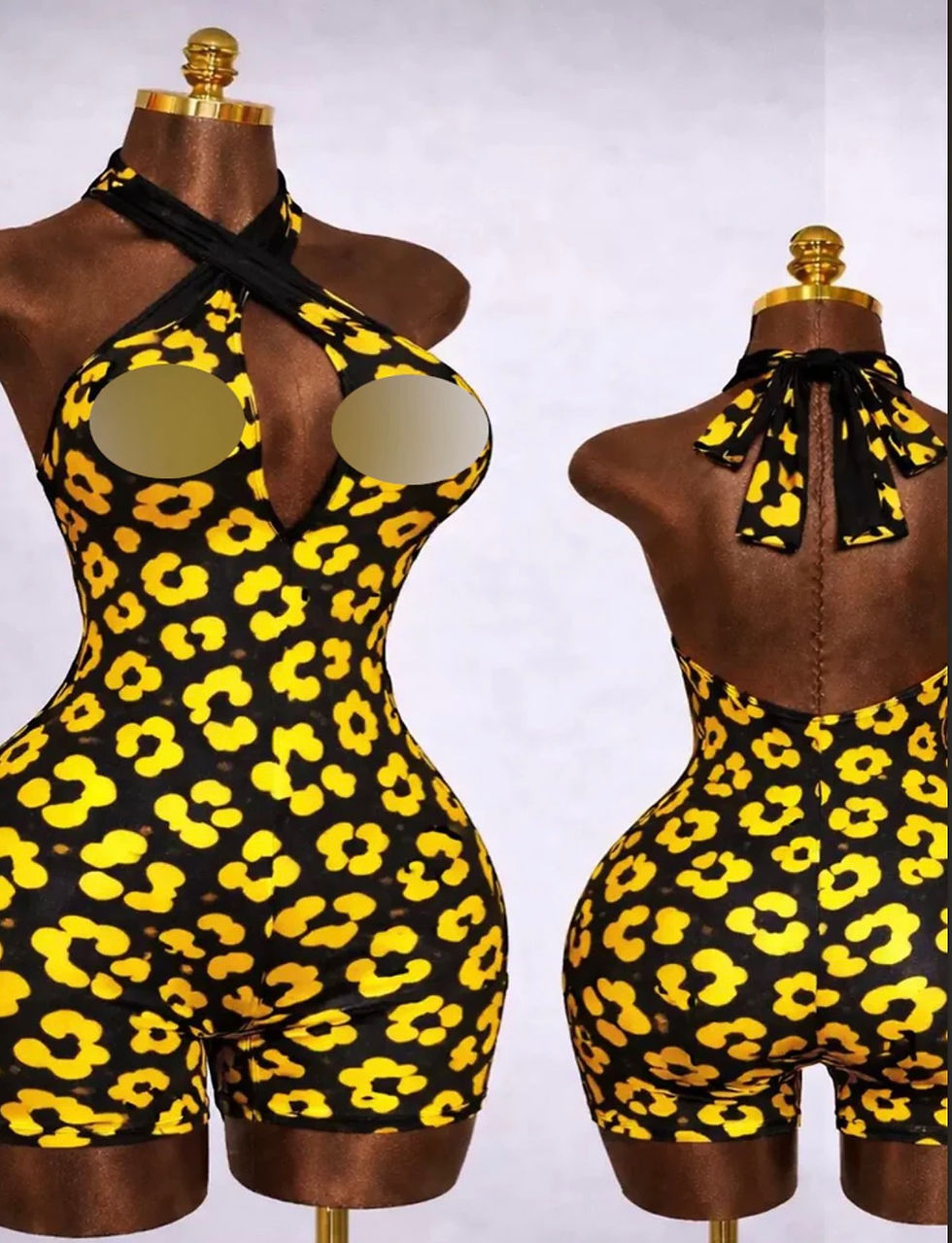 Thumbnail: Soft And Lovely Leopard Romper