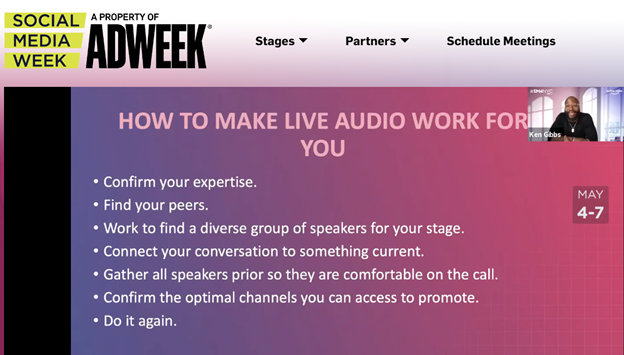 how to make live audio work for you. clubhouse