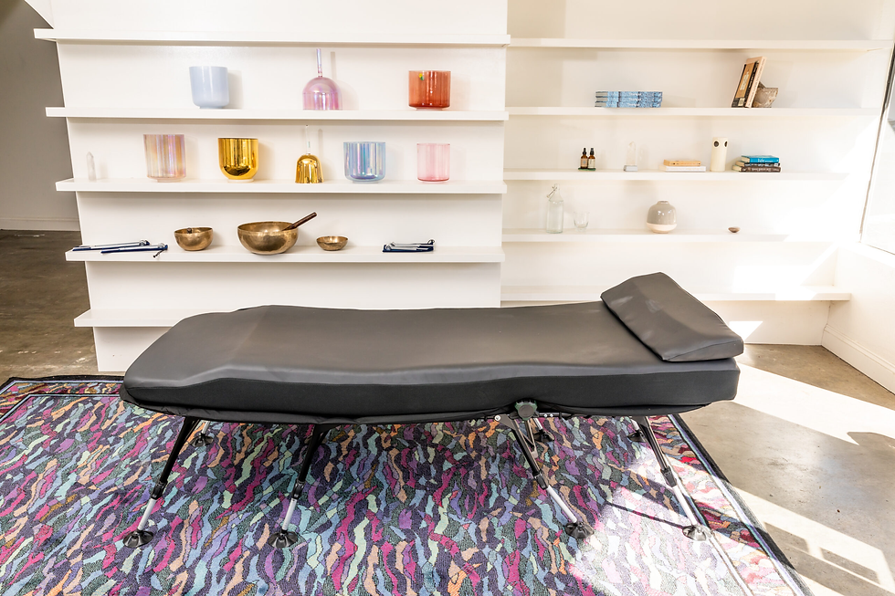 The Vibroacoustic Sound Lounge Bed available to buy at Sound Healing asoundhealing.com