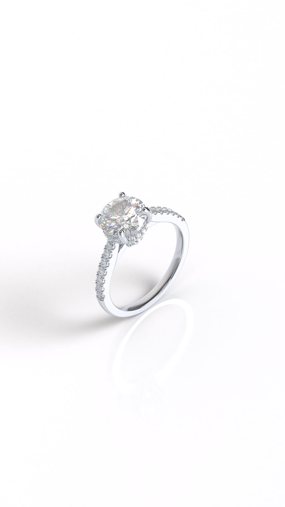 2CT Round cut Diamond Ring  RZSJ-035R