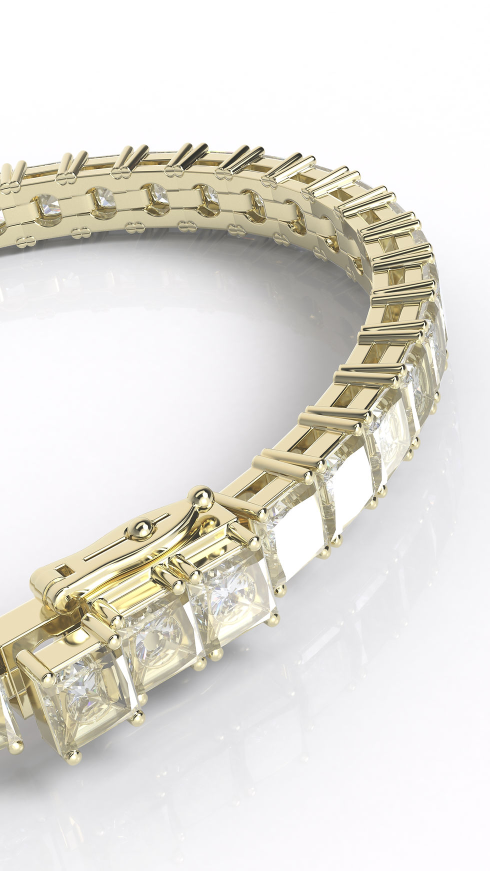 縮圖：Princess cut Tennis Bracelet   TBAA-004B