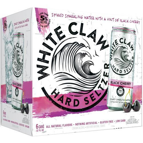 WHITE CLAW BLACK CHERRY BEER HARD SELTZER 12 OZ 6 CN - PK