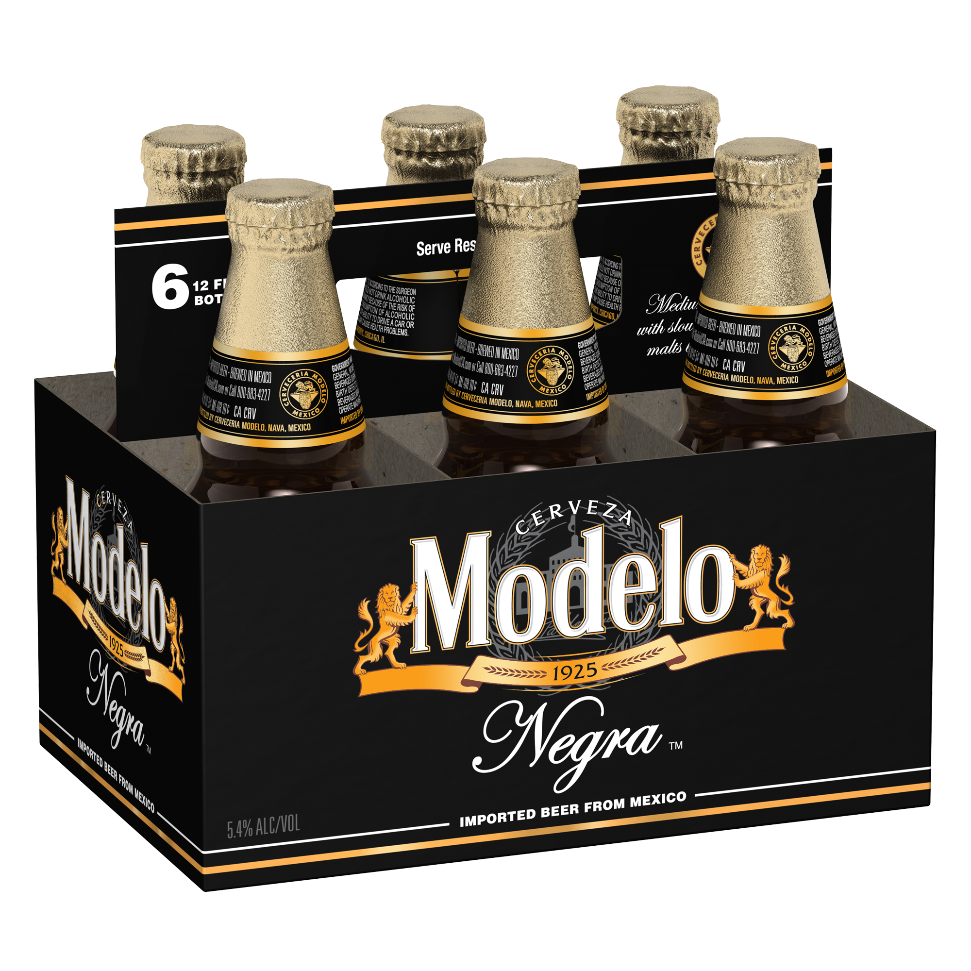 MODELO NEGRA BEER 12 OZ 6 BTL - PK