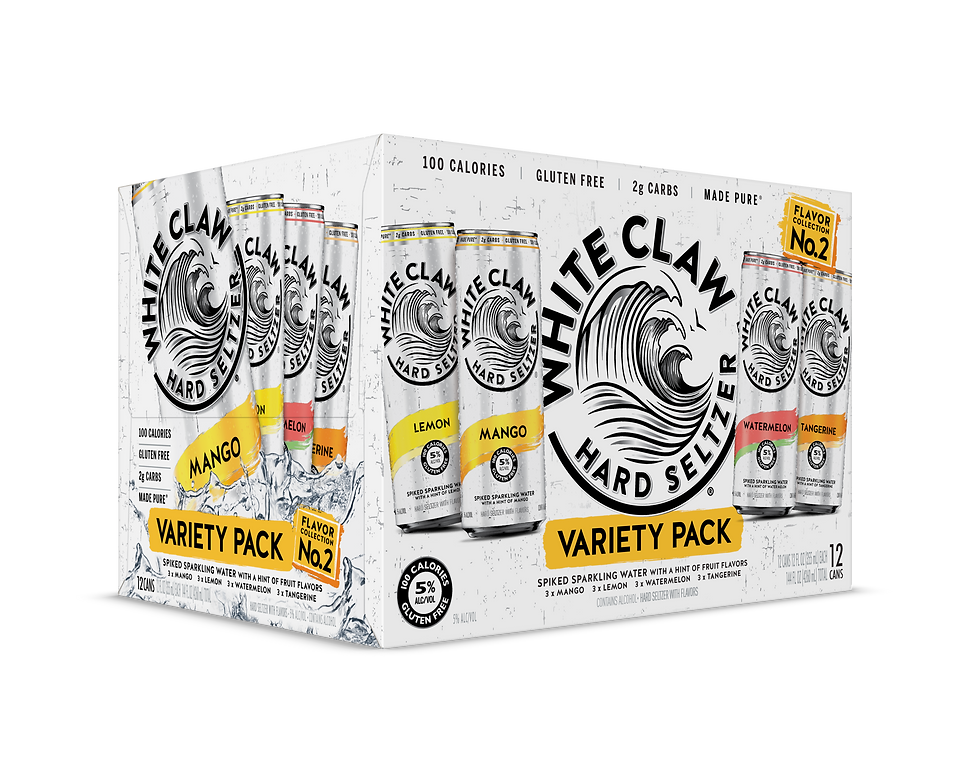 WHITE CLAW ICONIC VARIETY PACK#2 HARD SELTZER 12 OZ 12 CN - PK