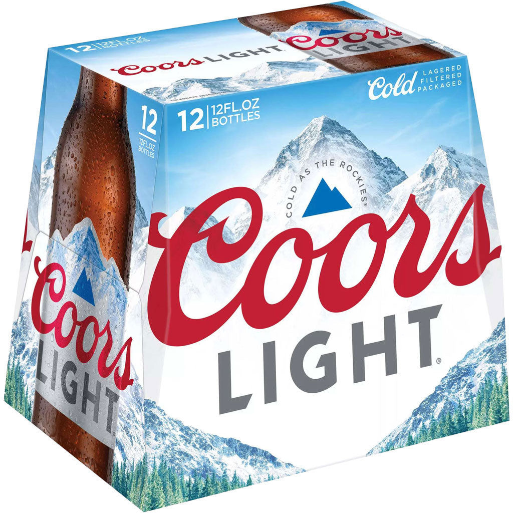 COORS LIGHT BEER 12 OZ 12 BTL - PK