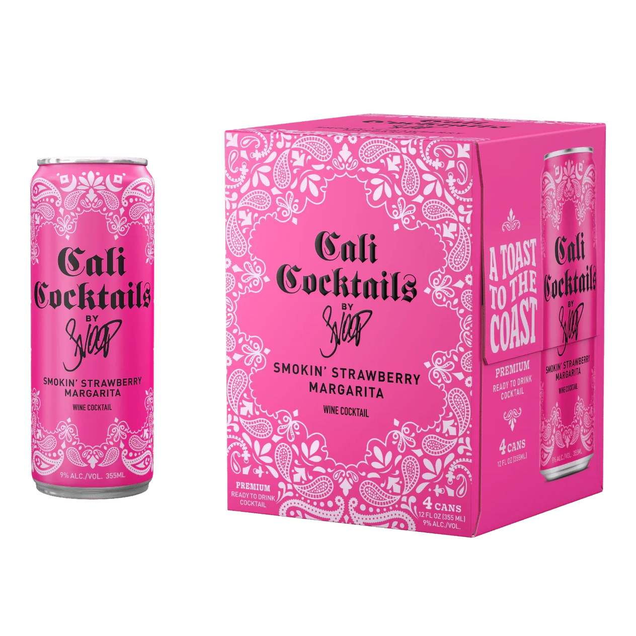 CALI COCKTAILS SMOKIN' STRAWBERRY MARGARITA 355ml