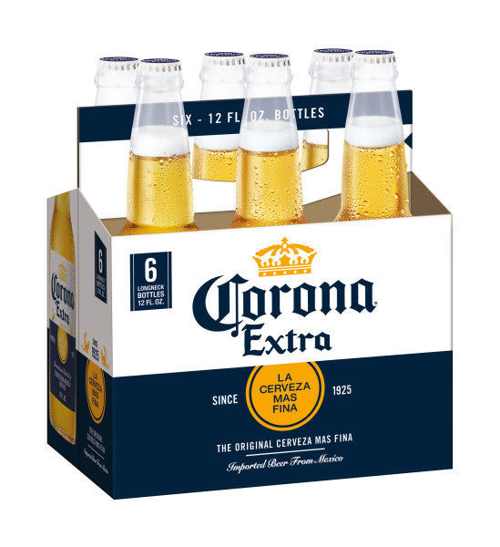 CORONA EXTRA BEER 12 OZ 6 BTL - PK
