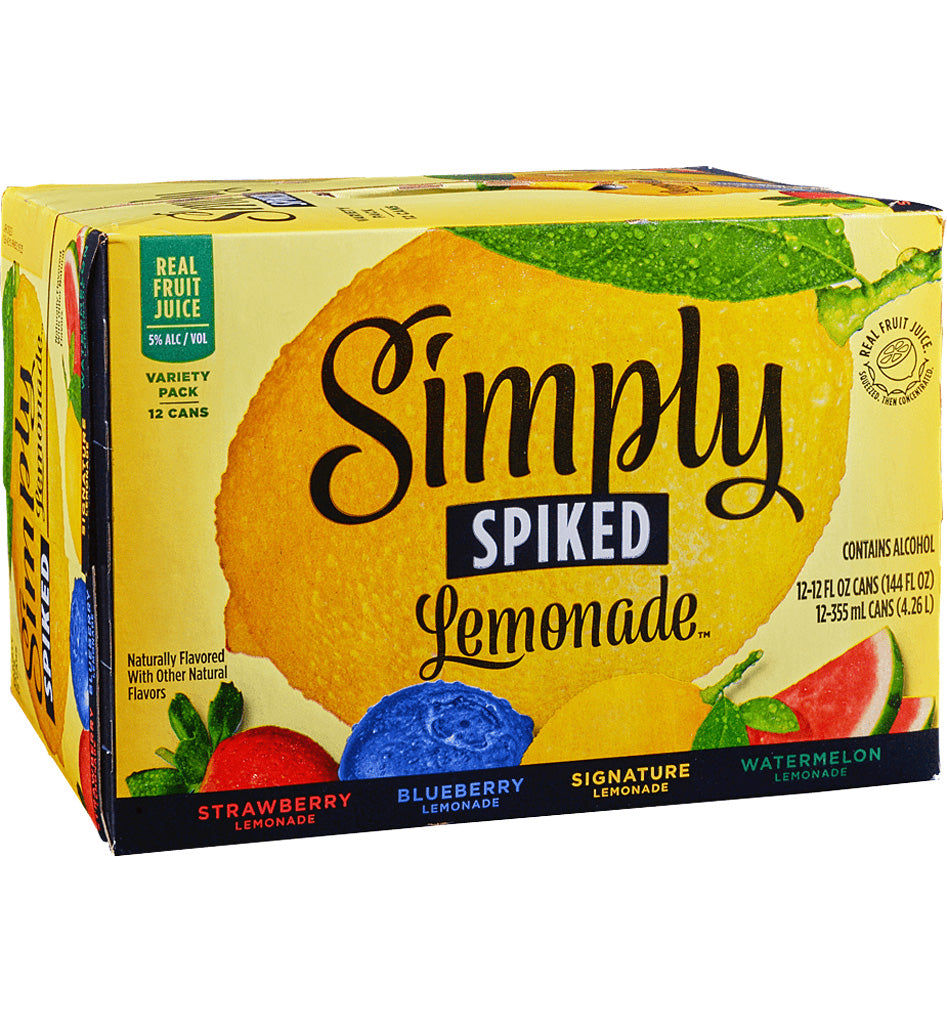 SIMPLY SPIKED VARIETY HARD LEMONADE 12 OZ 12 CN - PK