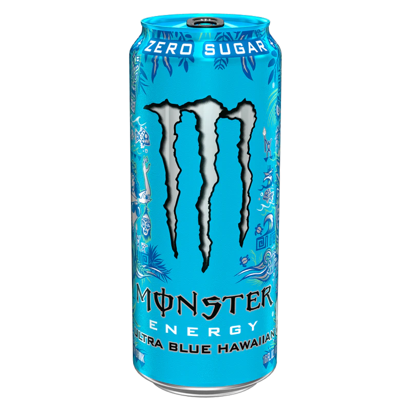 MONSTER ULTRA BLUE HAWAIIAN ENERGY DRINK 16 OZ SGL - CAN