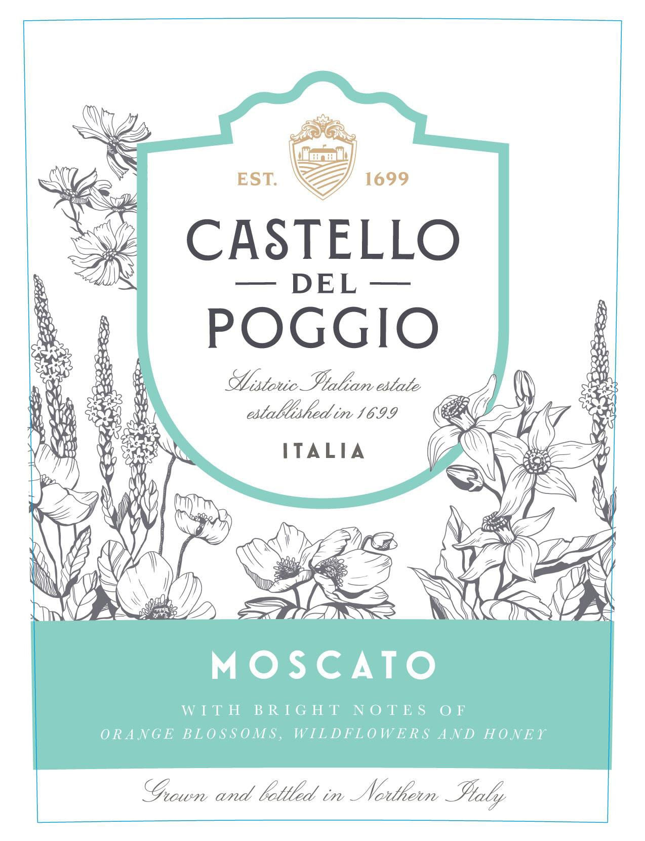 CASTELLO DEL POGGIO MOSCATO PAVIA 750ml