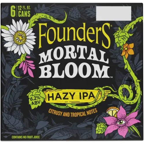 Founders Mortal Bloom Hazy IPA 6pk Cn