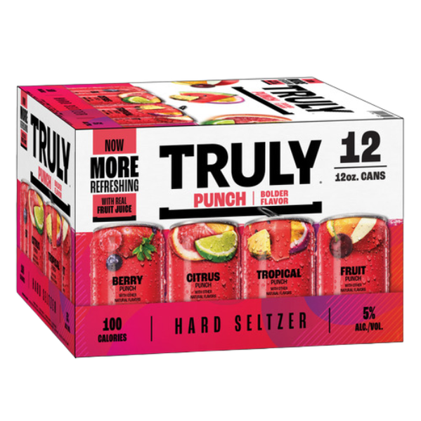 TRULY PUNCH BOLDER FLAVOR PARTY PACK HARD SELTZER 12 OZ 12 CN - PK