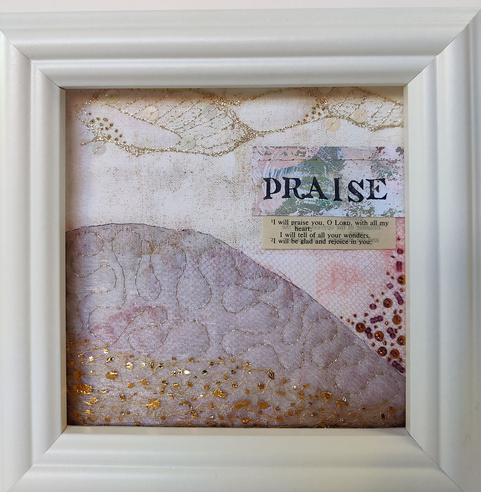 Praise S Textile Landscape by I Am Prayerful