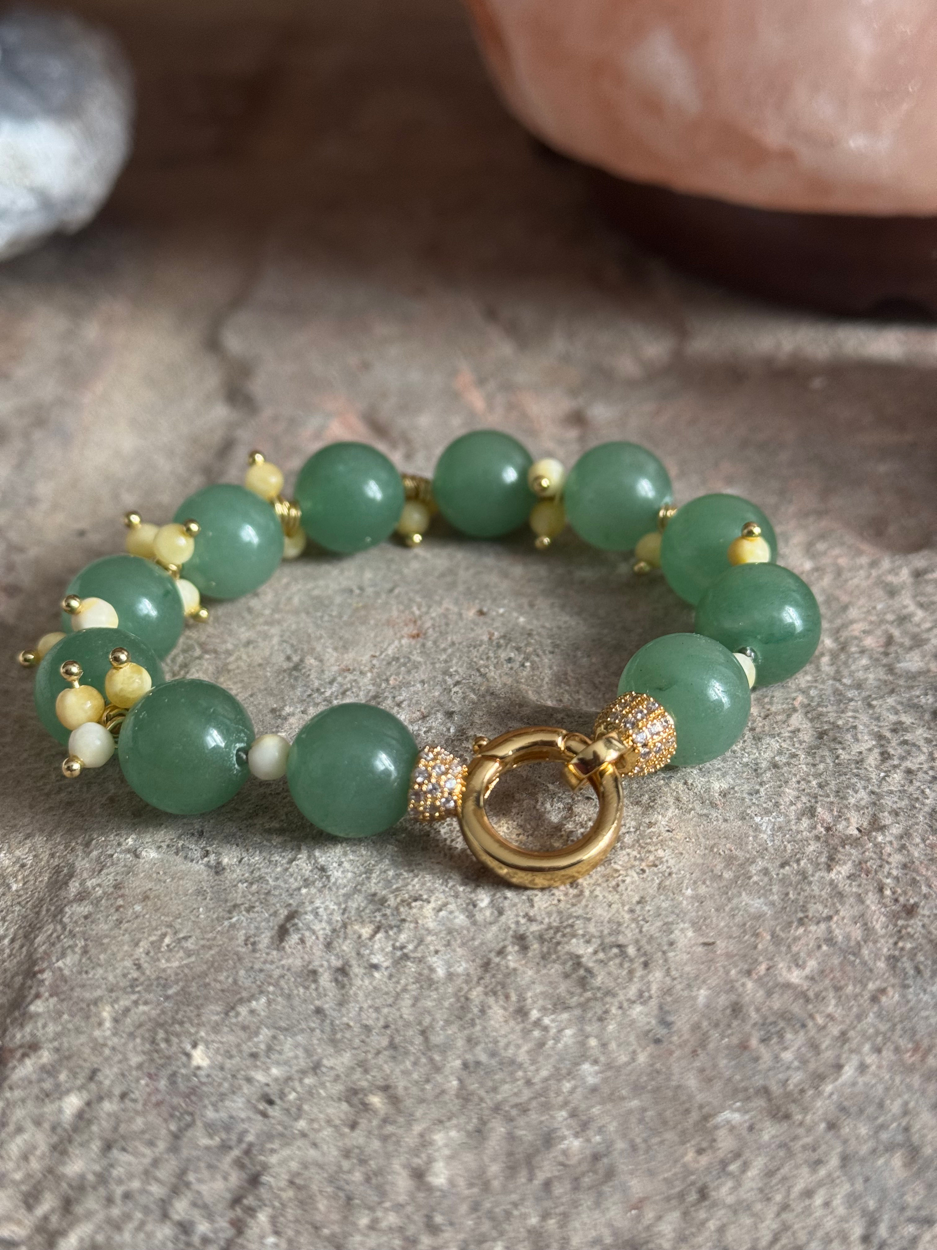 Aventurine, Yellow Jade Bracelet