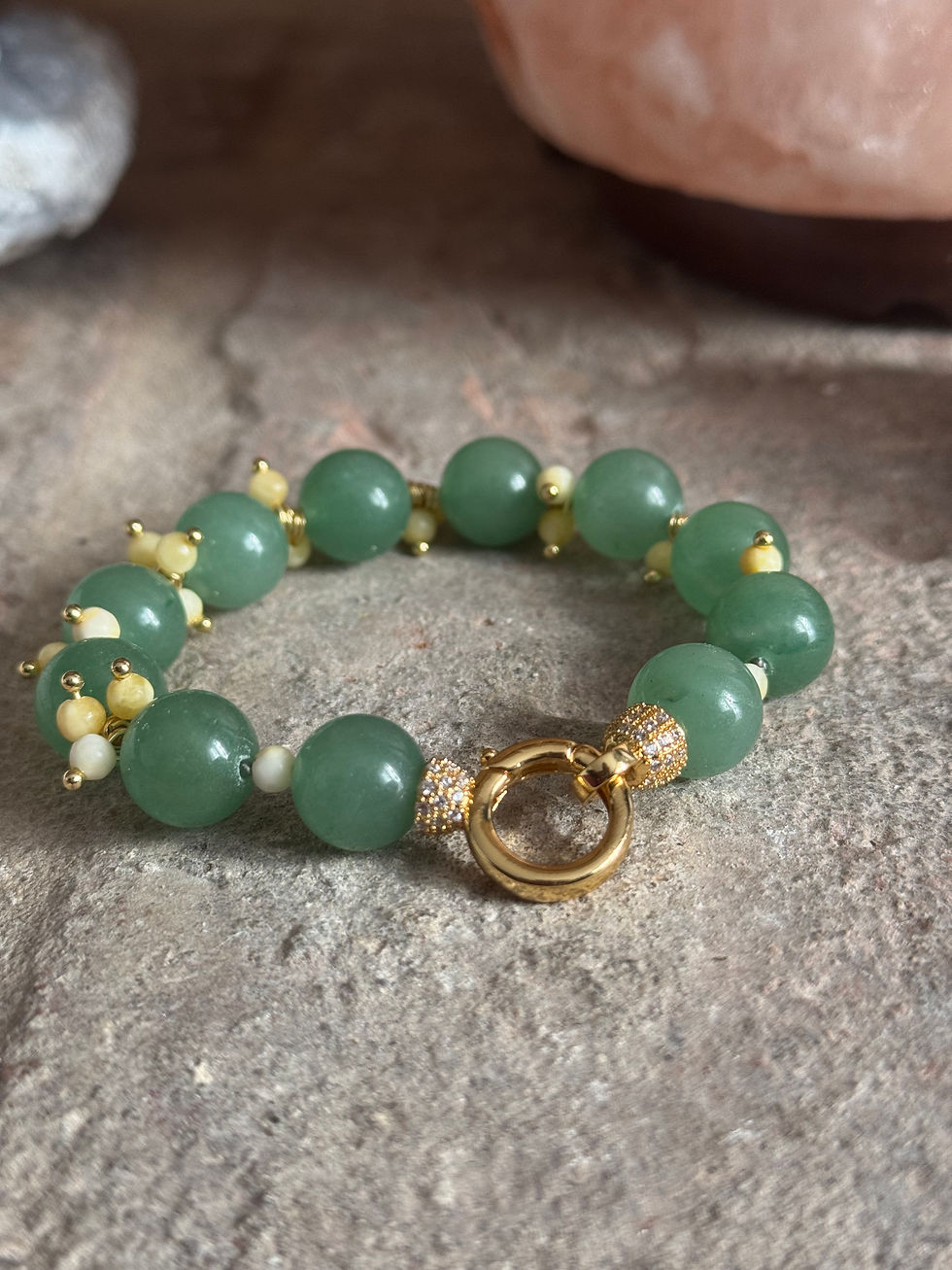 Aventurine, Yellow Jade Bracelet
