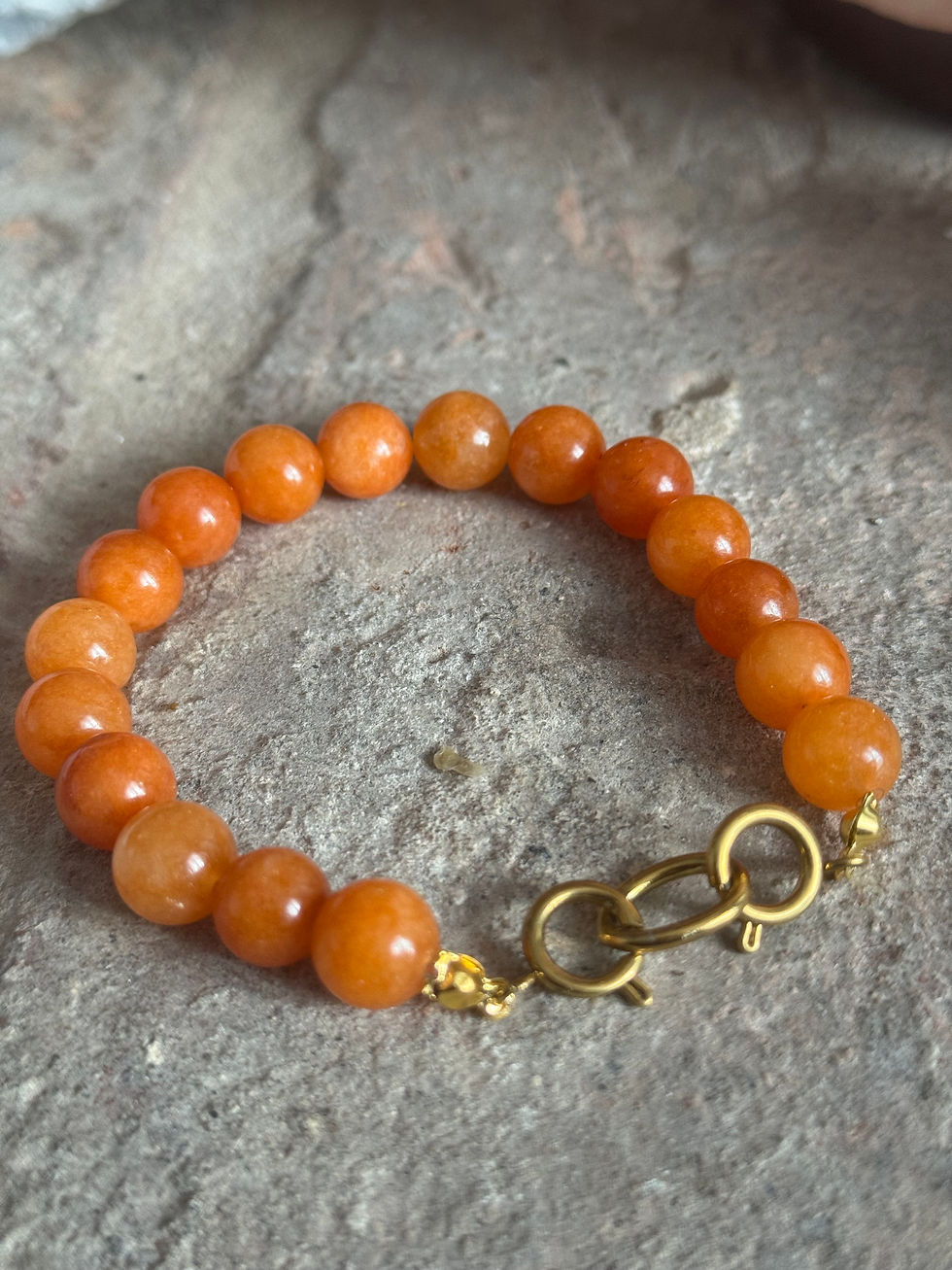 Carnelian Orange Bracelet