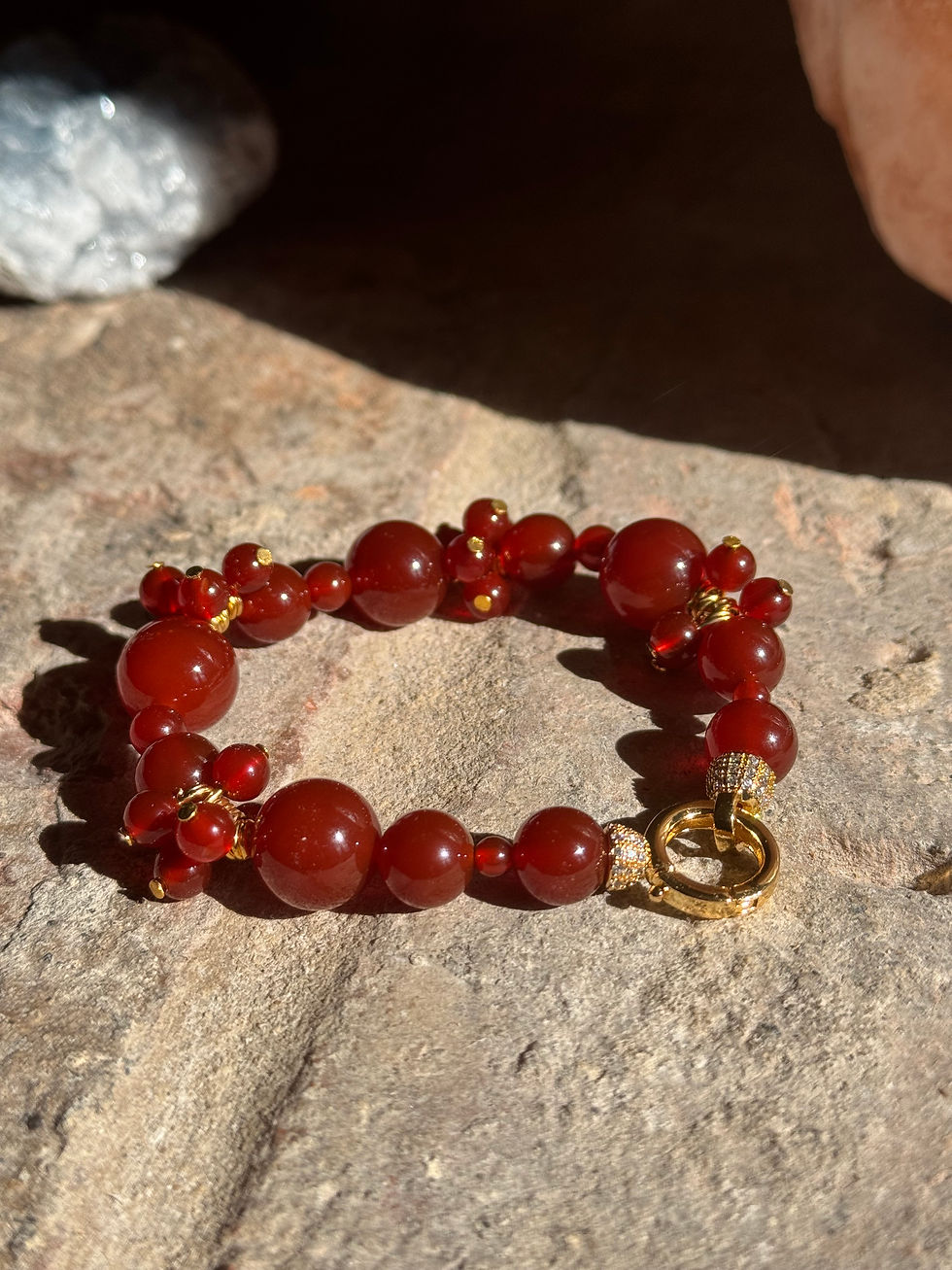 Red Carnelian Bracelet 20.5cm