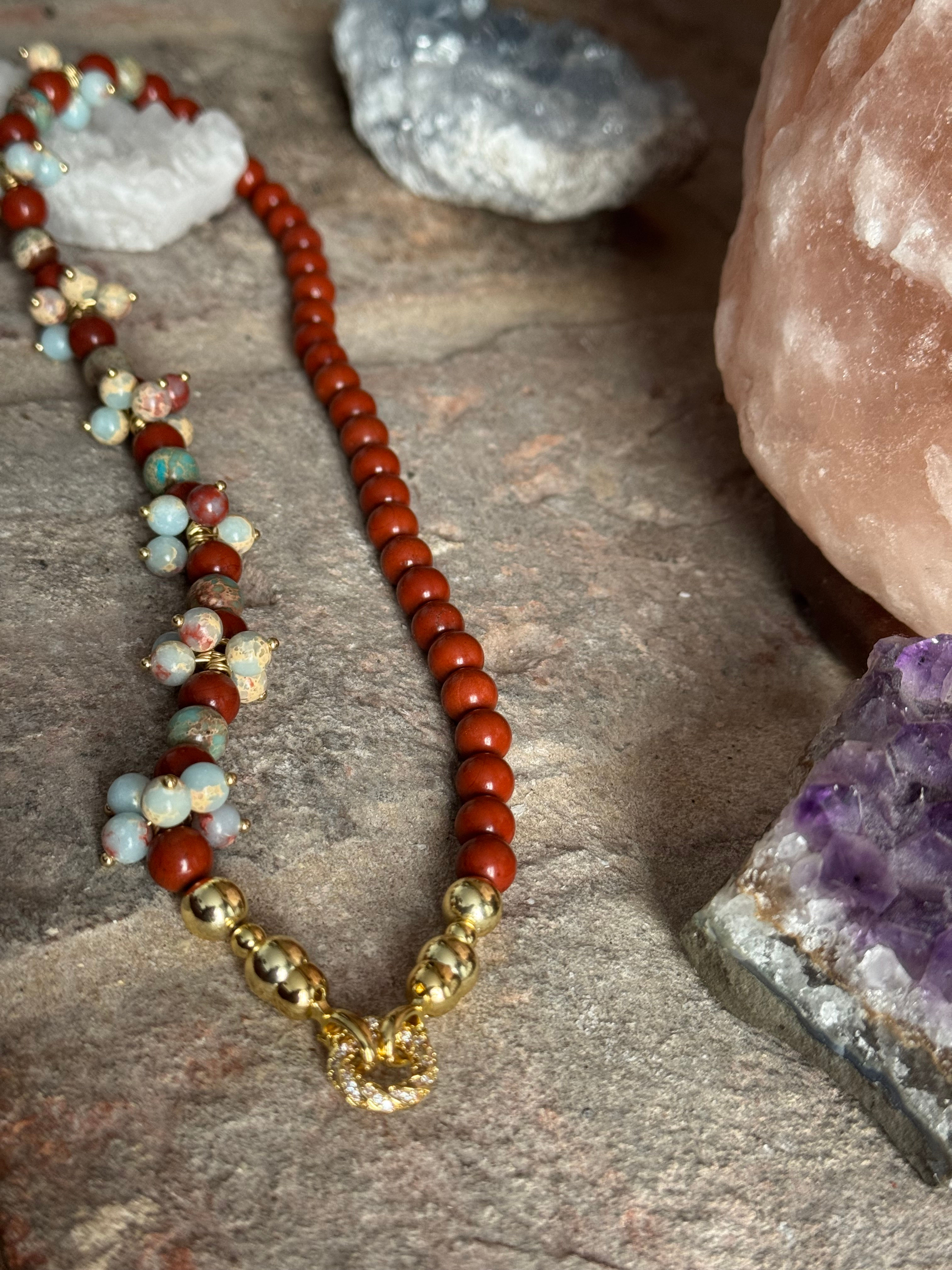 Jasper, Turquoise Necklace