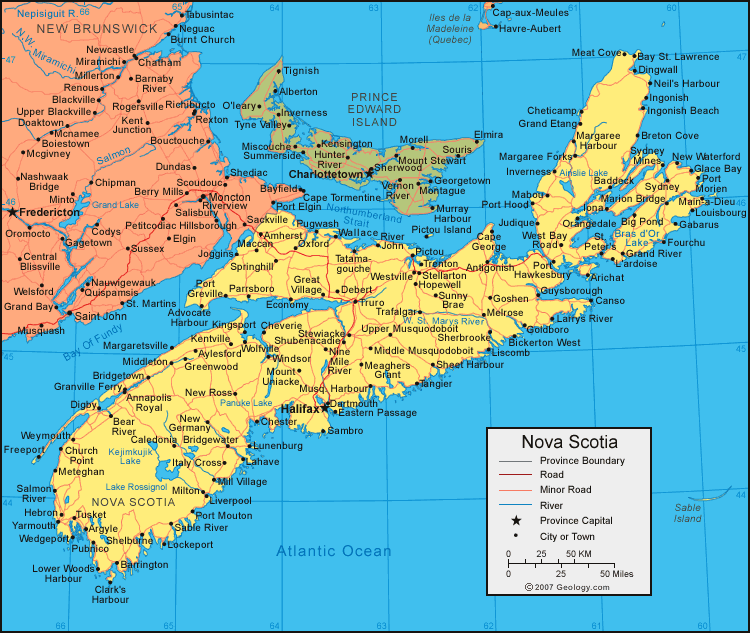 Map of Nova Scotia | AnyBodyYoga