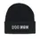Thumbnail: Bling Dog Mom Patch Beanie: Black