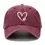 Thumbnail: Dog Paw Print with Love Heart Hat for Women Men, Funny Adjustable Cotton Embroid