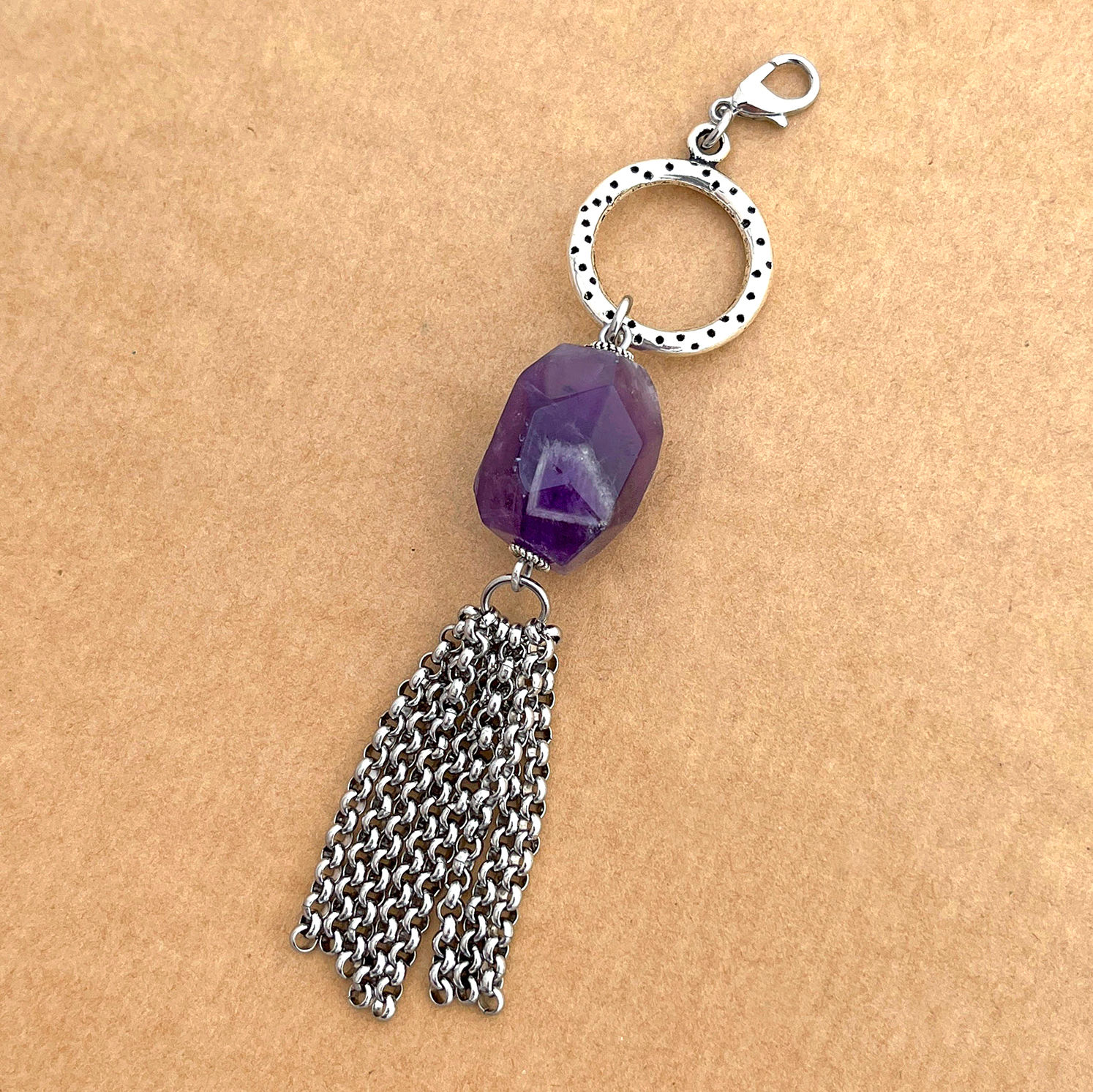 Amethyst Tassel pendant