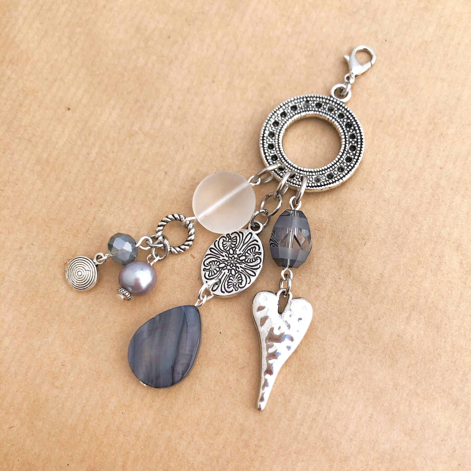 Gray & Silver pendant